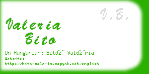 valeria bito business card